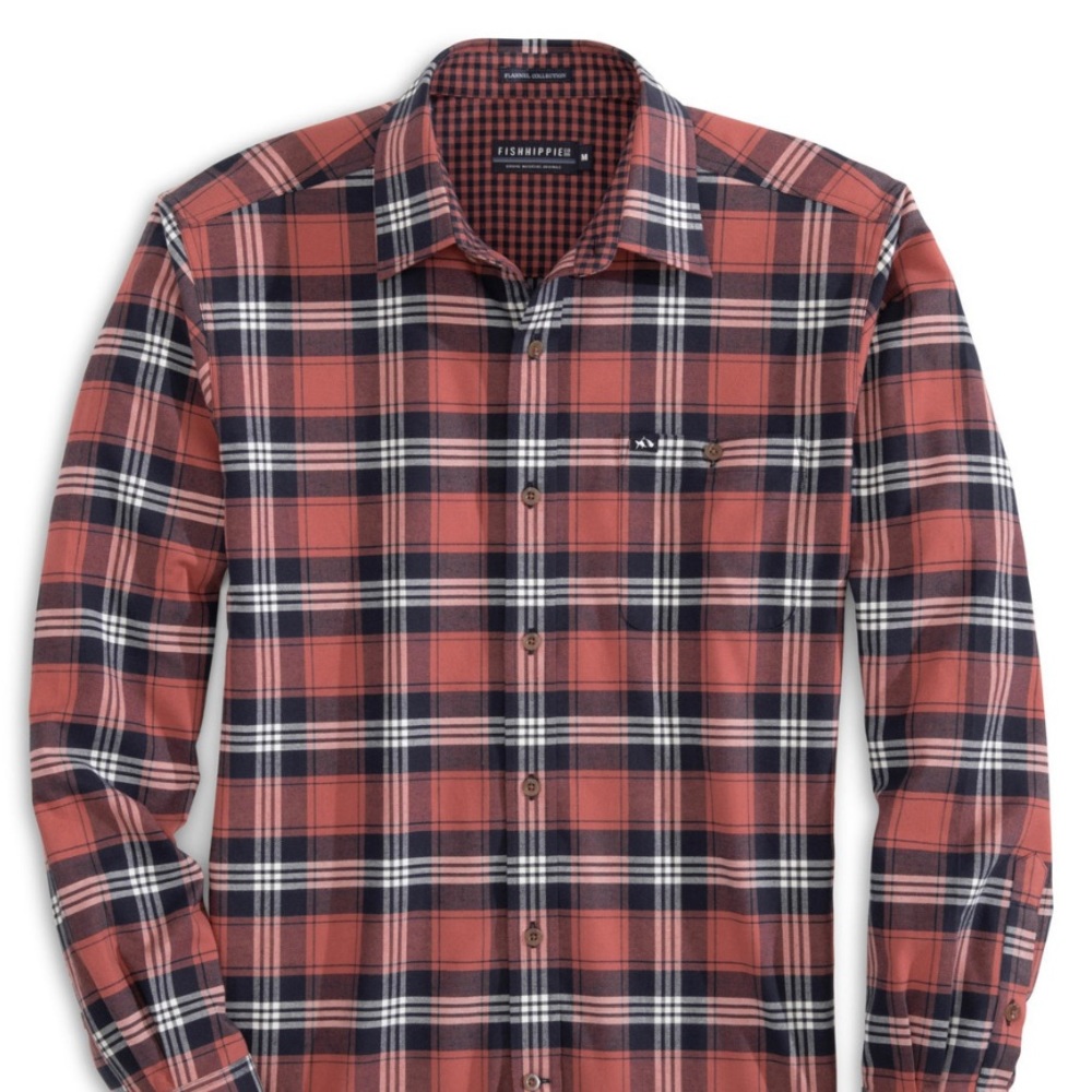 Fish Hippie Men’s Hadlock Flannel Shirt. NWT.